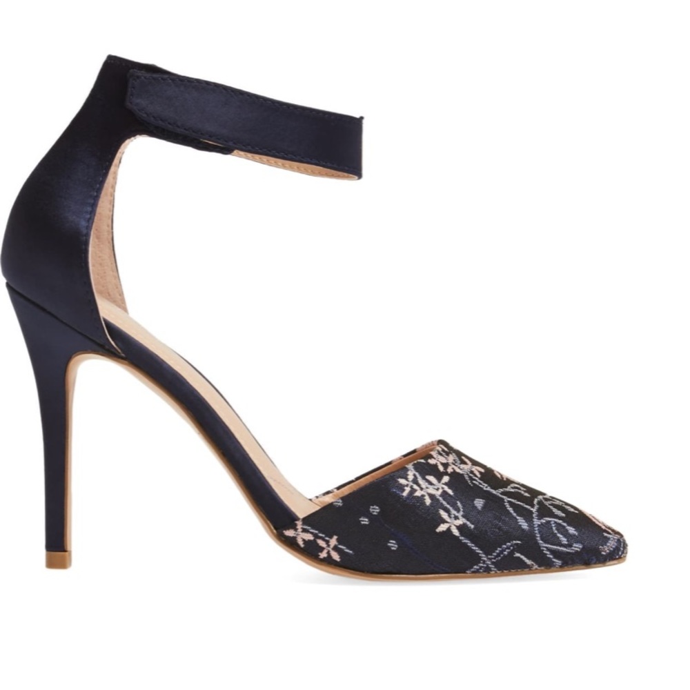 NIB Floral Brocade Pointy Toe Stiletto Heel Pump - Picture 5 of 7